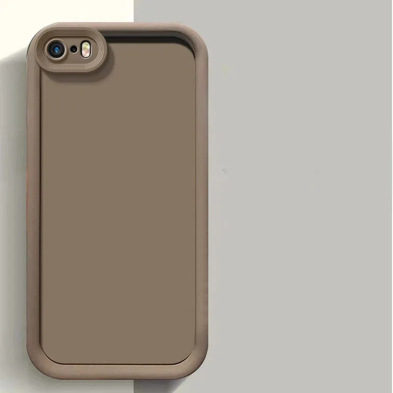 For iPhone 5 Case For Apple 5S SE Mobile Phone Cases Matte Back Cover Skin Feel Protection Shockproof Carcase Funda Shells Capa - 5