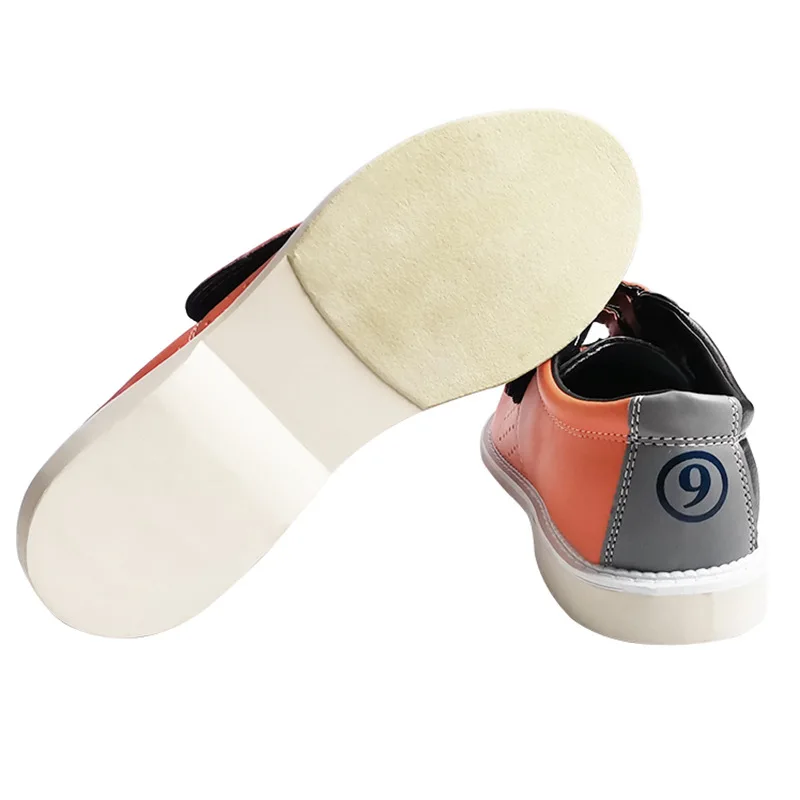 Bowling Shoes For Men Women Professional Sneakers Sports Shoes Couple Models Breathable Leather 29-46 Large Size