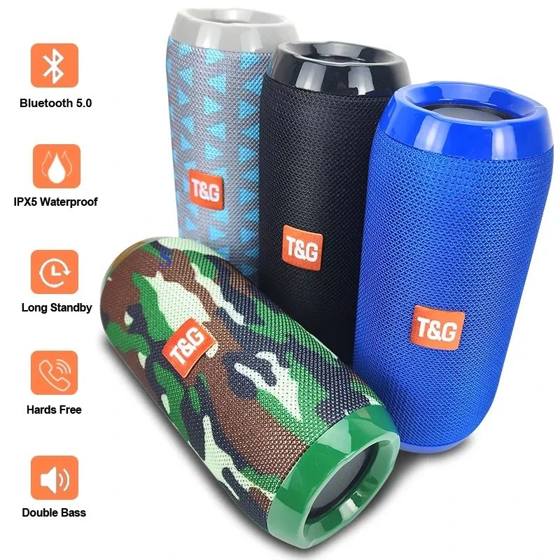 Wireless Portable TG117 Speaker Stereo Soundbar Outdoor Support TF Card FM Radio Bluetooth-compatible speakers for Tablet phones bluetooth speaker portable speaker mini bluetooth speaker