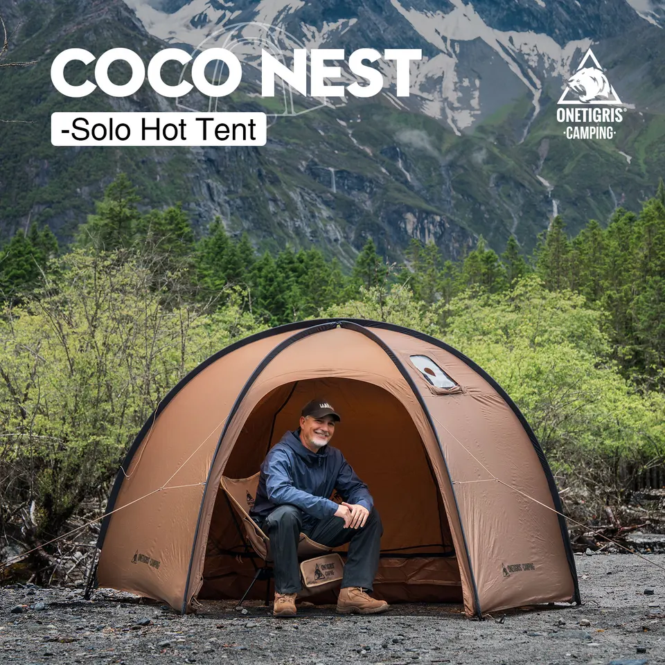 OneTigris Coco Nest Solo Dome Tent with Stove Jack 3000mm