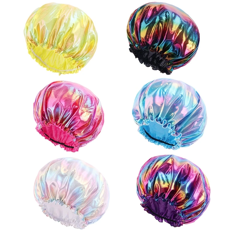 

Shower for Women Reusable Bath Hair with Waterproof with Elastic Band