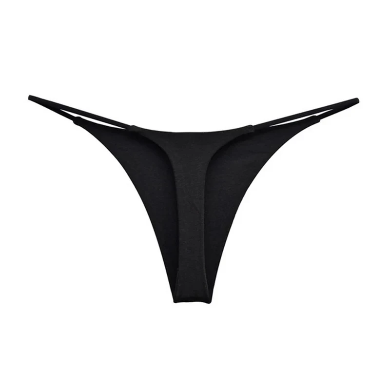 1/2pcs Womens Sexy Lingerie Low Rise Thongs Ultra-Thin Strap Sport Yoga T-Pant Bikini Breathable Seamless Underwear Knickers 1