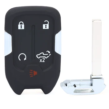 Keyforkess 433MHz ID46 Chip HYQ1ES GM: 13522854 Smart Remote Key Fob per Chevrolet Silverado GMC Sierra 1500 2500 3500 2021 2022 - KEYECU 433MHz ID46 Chip HYQ1ES GM 13522854 Smart Remote Key Fob per Chevrolet Silverado GMC