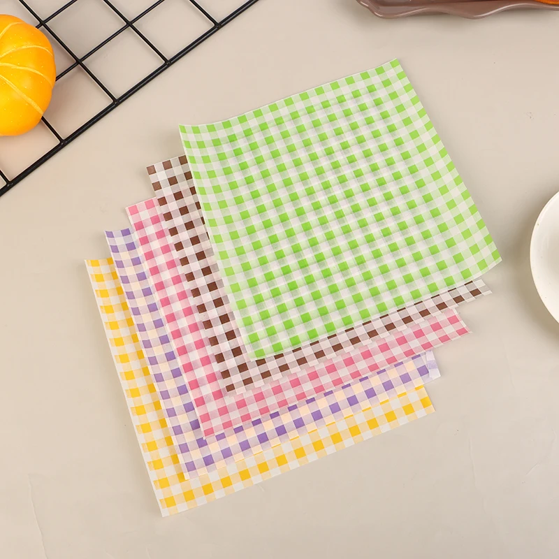 50 Sheets Greaseproof Wax Paper – Multi-Color Oil-Proof Food Wrapping Sheets for Sandwi... - SKU GWP02020 - UGI Packaging