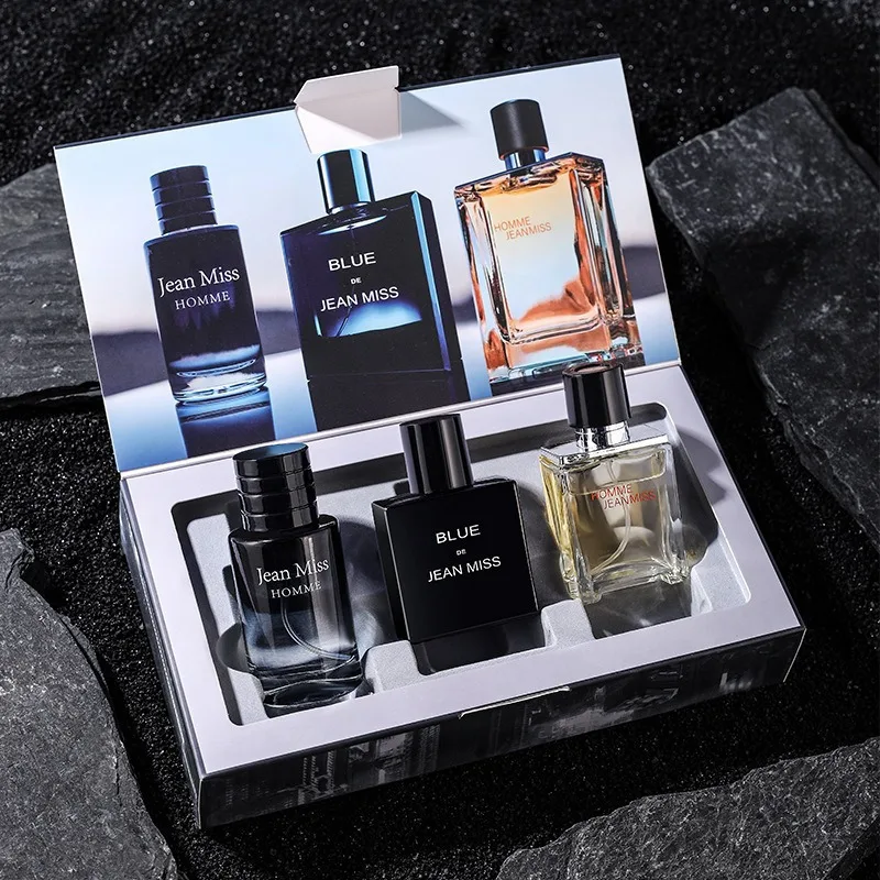 High Quality Jean Miss Homme Perfume 90ml Gift Box 3 Piece Set Fresh Men charming Lasting Fragrance Eau De Parfum Attract Women