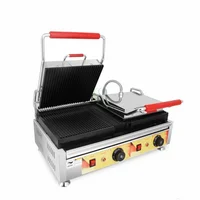 Panini Press Machine Double Plates Stainless Steel Sandwich Panini Grill Machine Panini Breakfast Machine  Sandwich Maker 2