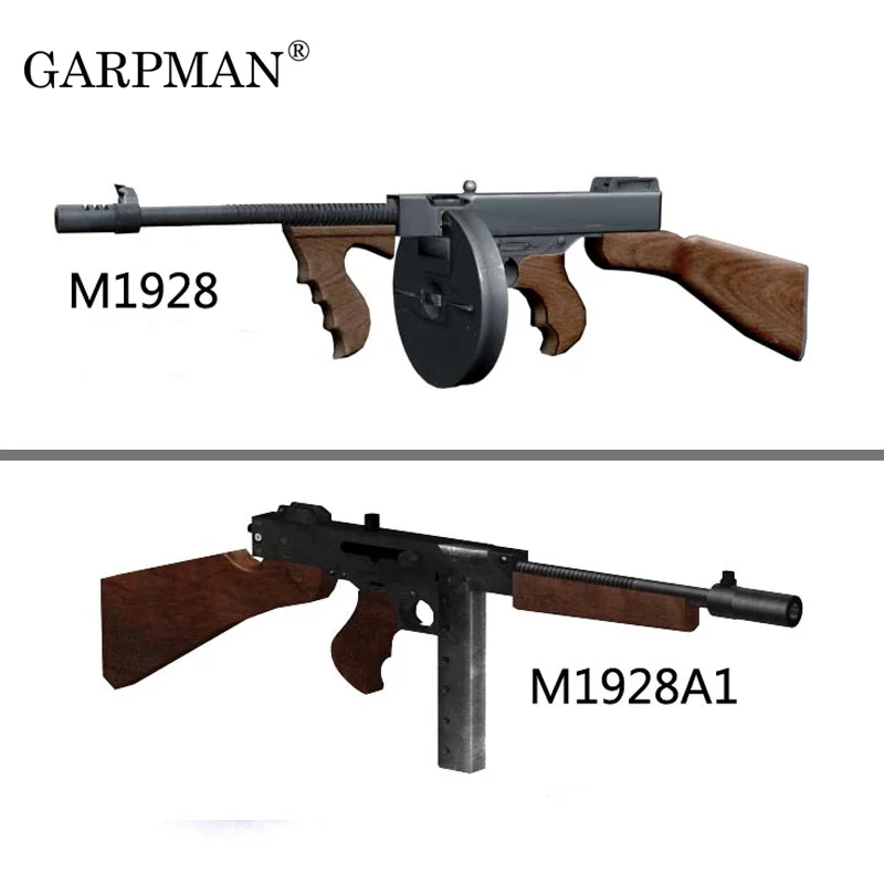 1:1 Thompson Gun M1928 Manuelle DIY 3D Papier Modell - AliExpress