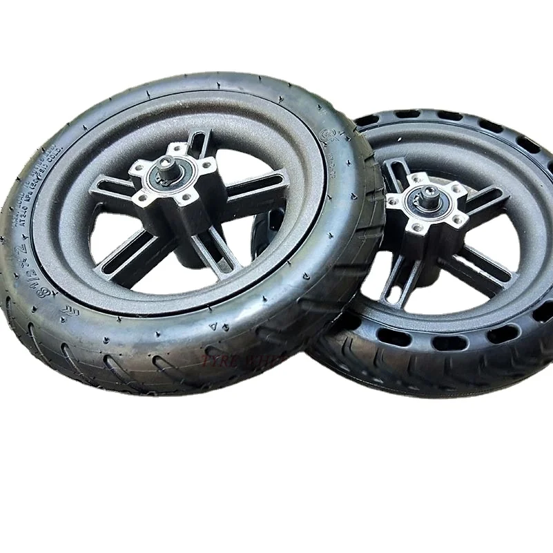 Scooter Tyres Rear Wheel Hub For Xiaomi Mijia M365 8.5 Inch Damping Solid Hollow Non-Pneumatic Tires Original Factory