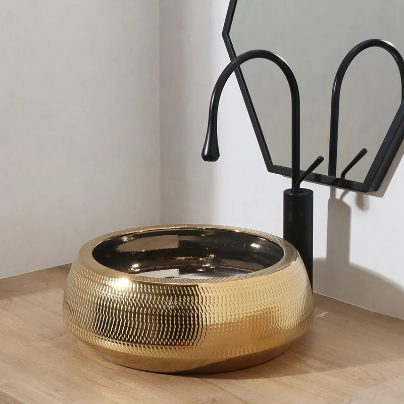 

Роскошная керамическая раковина для ванной комнаты в европейском стиле с цветами и птицами