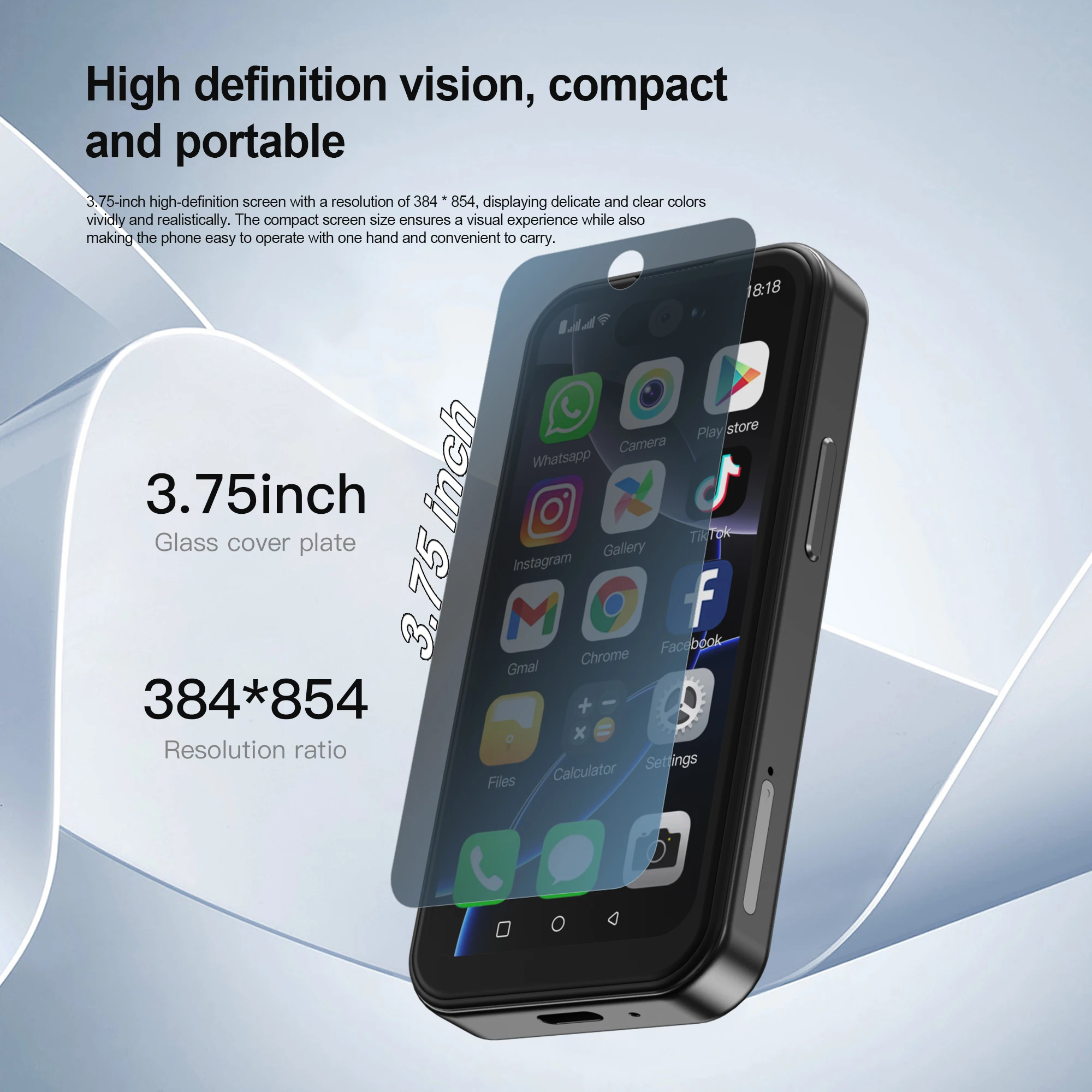 2025 NEW SERVO 16PRO 3G Mini Smartphone 3.75 " Display Dual SIM Cards 1GB+16GB Face Unlock GPS Small Smart Mobile Phones Type-C 3