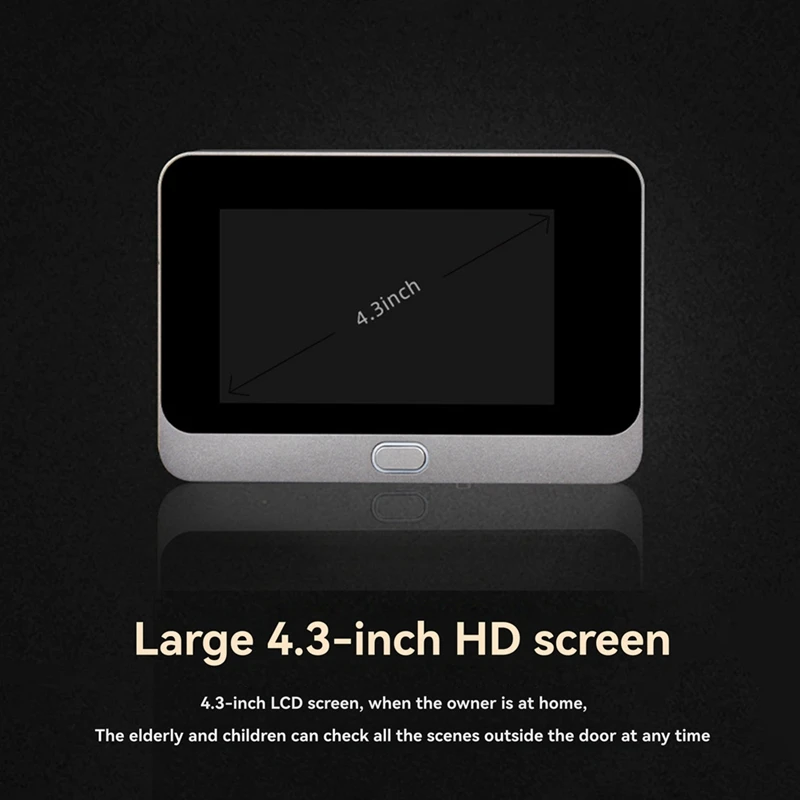 ABUG-Tuya Wifi Smart Cat Eye Doorbell Monitoring 3MP Camera 140&deg; Wide Angle Electronic Cat Eye Observer