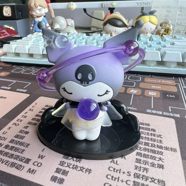 2024 New Sanrio Genuine Anime Kuromi Dark Series Werewolf Kill Blind Box Mini Figure Trend Toy Toys Children's Birthday Gifts 2