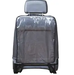 Durable Kick Mat Car Seat Back Protector for Kids - Shields from Dirt and Mud, 59x43cm (Black)
