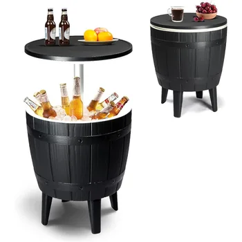 Outdoor Cooler Side Table – 10 Gallon Beer & Wine Cooler 1