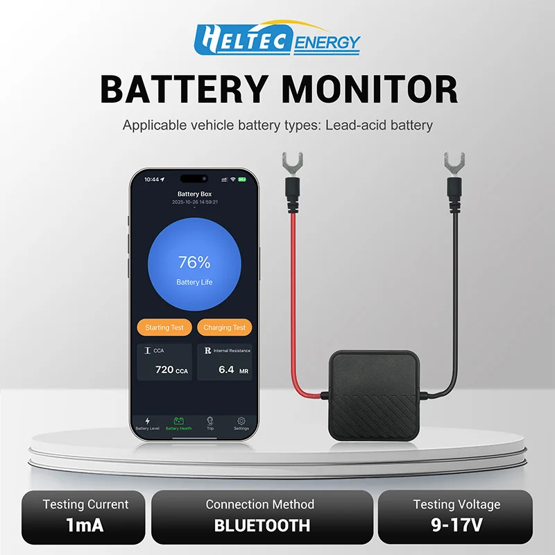 Heltec Wireless 12V Battery Monitor Battery Tester 12V SOC Battery Health Analyz