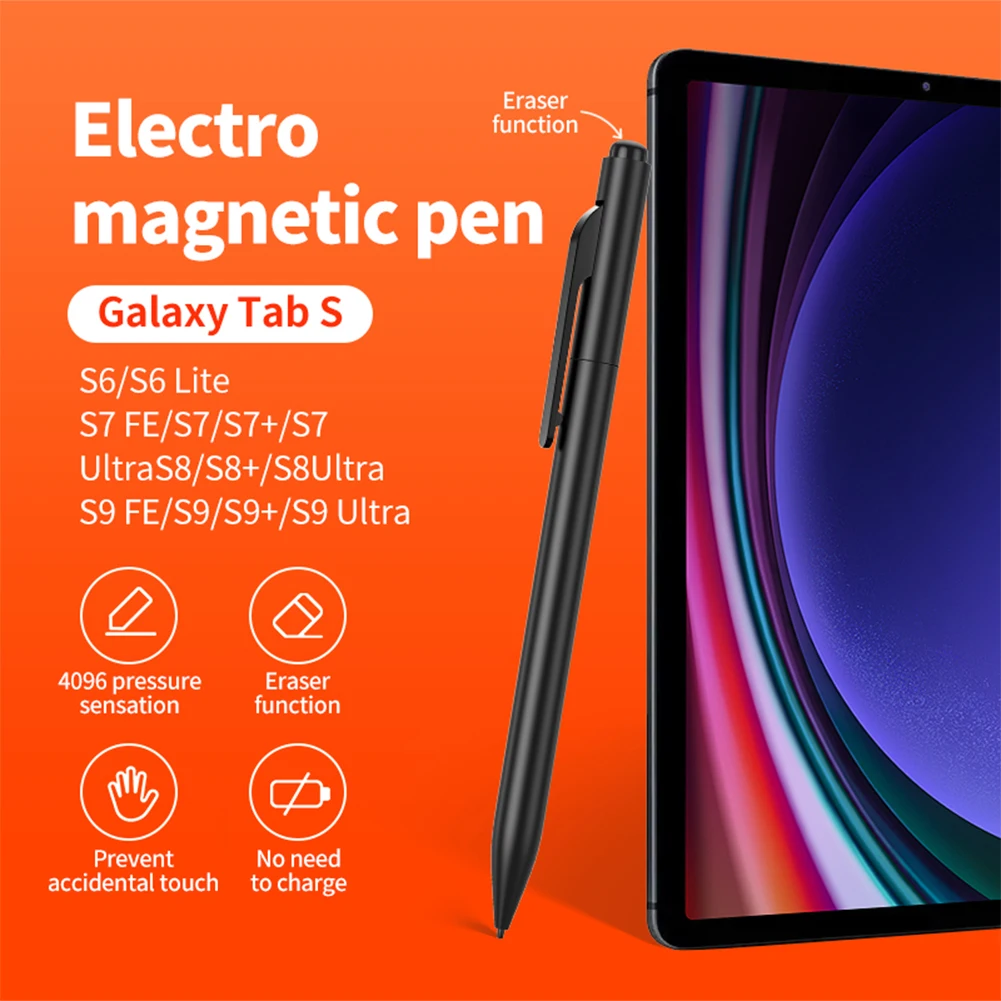 2 Penne Stilo EMR Con Gomma E 4096 Livelli Di Pressione - Compatibili Remarkable, Galaxy Tab, BOOX, Kindle Scribe - 2