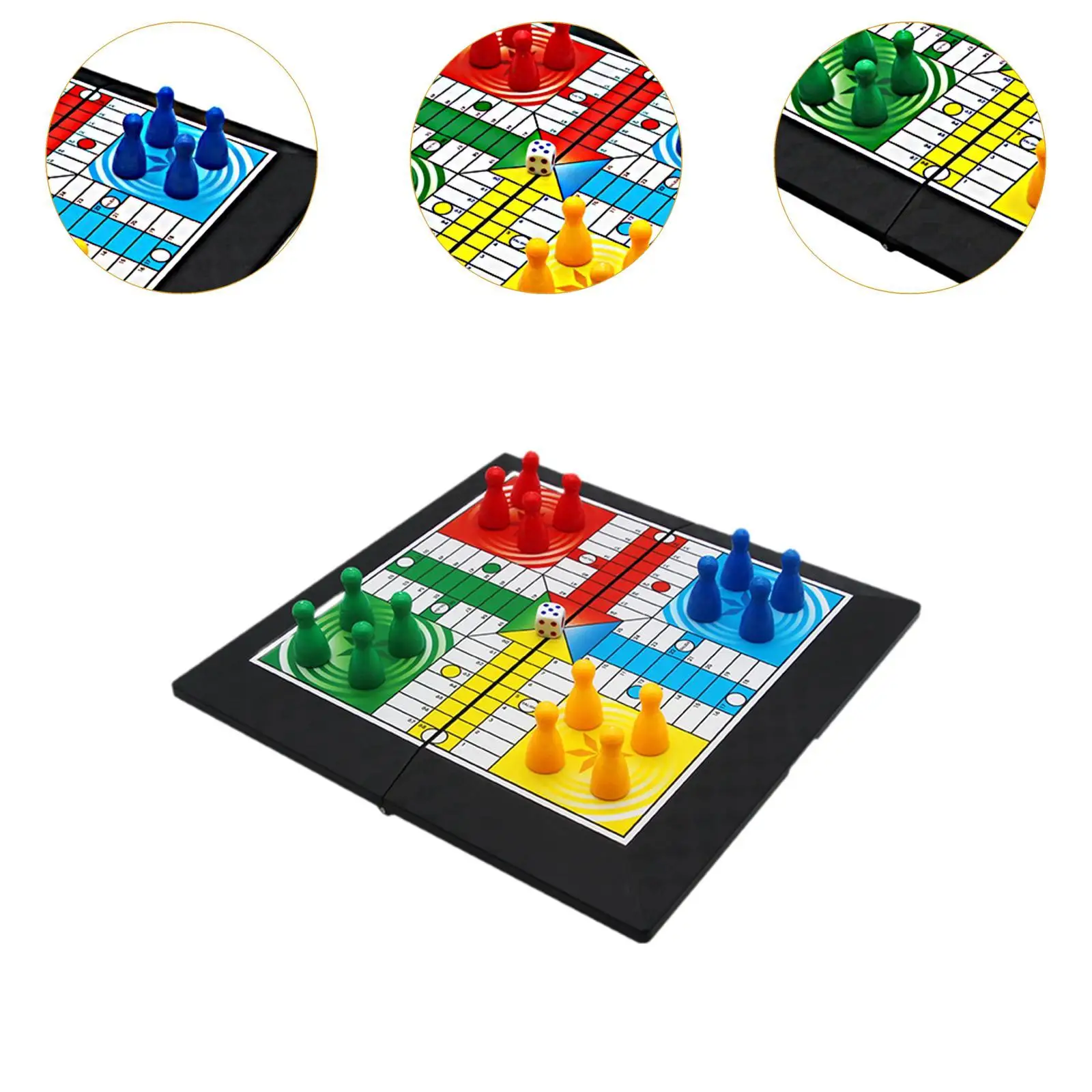 Ludo Classic Toy Board Game with Foldable Board Intellectual Toy Kids Ludo Classic Toy Board Game with Foldable Board Intellectual Toy Kids