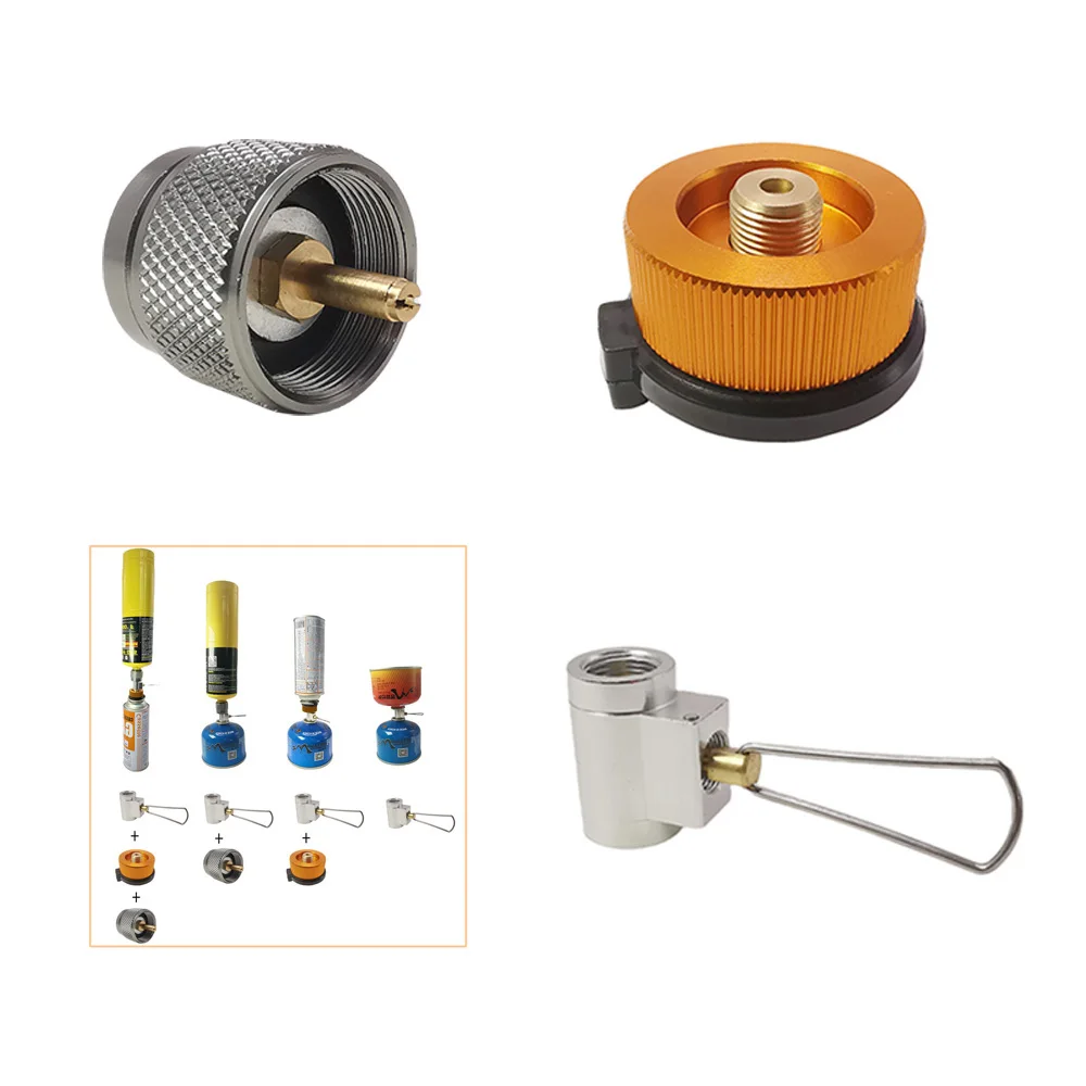 Gas Tank Converter Gas Refill Adapter Gas Converter Butane Adapter Gas Tank Adapter Gas Adapter 1Pc Camping Stove Adapter Converter Butane Canister Adapter Refill EN417 Lindal Valve Canister Shifter