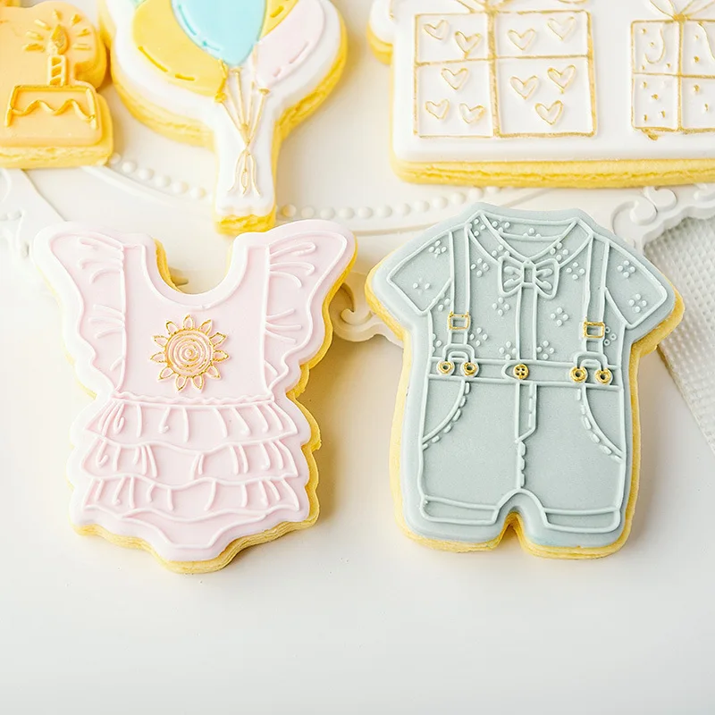 Cake Decoration Tool Cookie Press Stamp Embosser Cutter Acrylic Fondant Sugar Craft Pastry Mold cookie cutter baking mold cookie mould fondant cutter cookie maker press kit pastry cutter