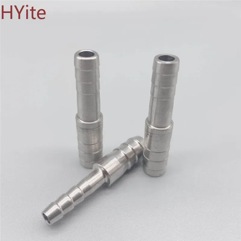 6mm 8mm 10mm 12mm 14mm 16mm 20mm 2 Two Way Straight Hose Barb 304 Stainless Steeel Barbed Pipe Fitting Reducer Connector Pipe Fitting Hose Pipe Fitting