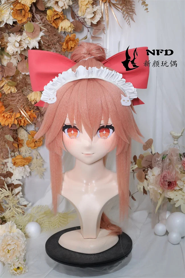 

(NFD012-34)Customize Full Head With Lock Pretty Female/Girl Japanese Animego Character Kig Cosplay Kigurumi Mask Crossdress Doll