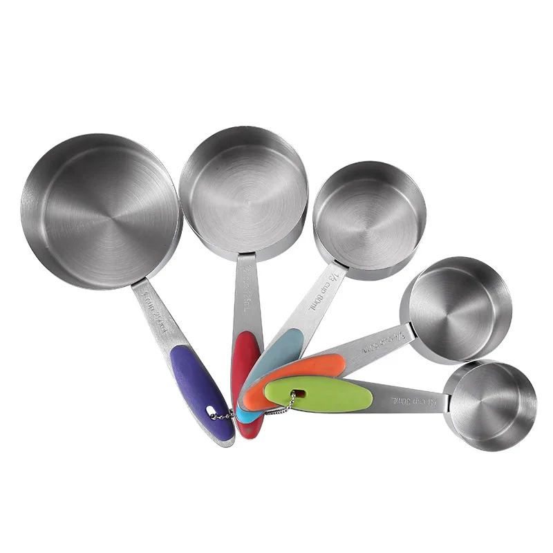 10 Pcs set 304 Stainless Steel Graduated Spoon Magnetic Coffee & milk powder Measuring Cups and Spoons Kitchen Baking Tools