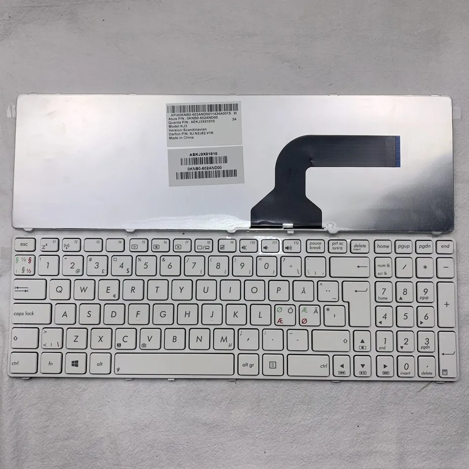 Скандинавская Клавиатура для ноутбука ASUS K52 K52F K52DE K52J K52N K52JC K52JE G60 G51 G53 K53S G72J G72JH G73 |