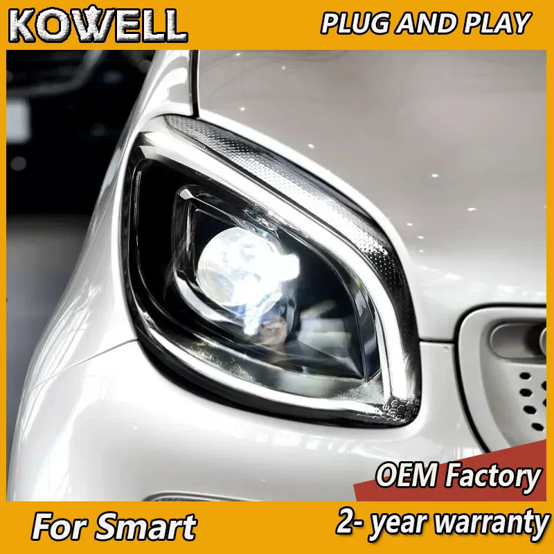 

Car Styling for Mercedes Smart Headlights 2014-2020 Smart W453 Head Lamp Benz DRL Turn Signal High Beam Projector Lens