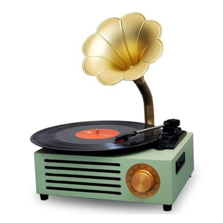 

Best Powered Speakers For Turntable Antique Record Player Vintage With Bluetooth5.0 Speakers Vinyl Record Player With Speakers