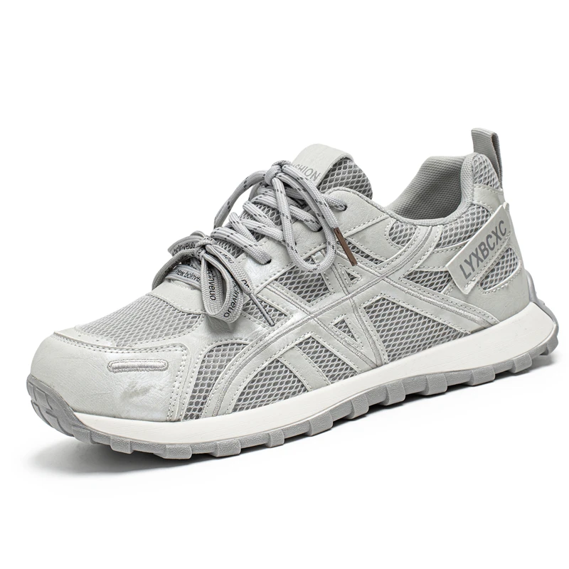 Men's Wide Toe Breathable Casual Sports Shoes - Autumn Collection, Comfortable & Non-Slip