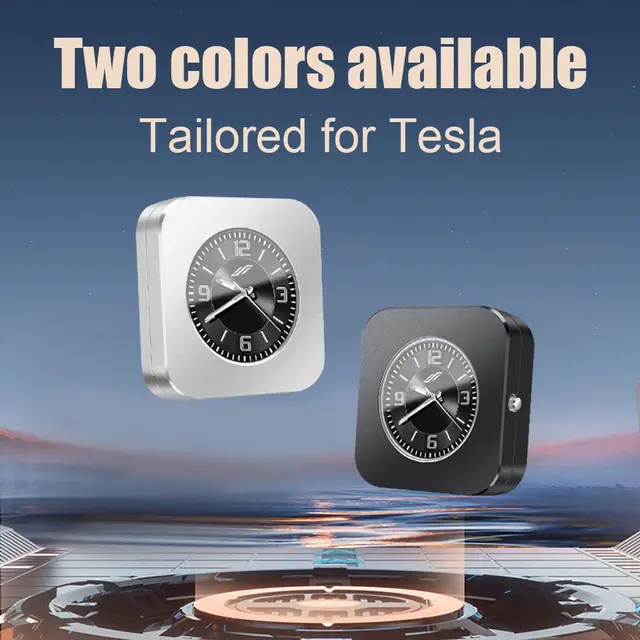 Auto Lufter frischer Parfüm Aroma therapie mit Uhr für Tesla Model3/y/x/s  Auto Duft Duft Diffusor Auto Interieur Zubehör - AliExpress