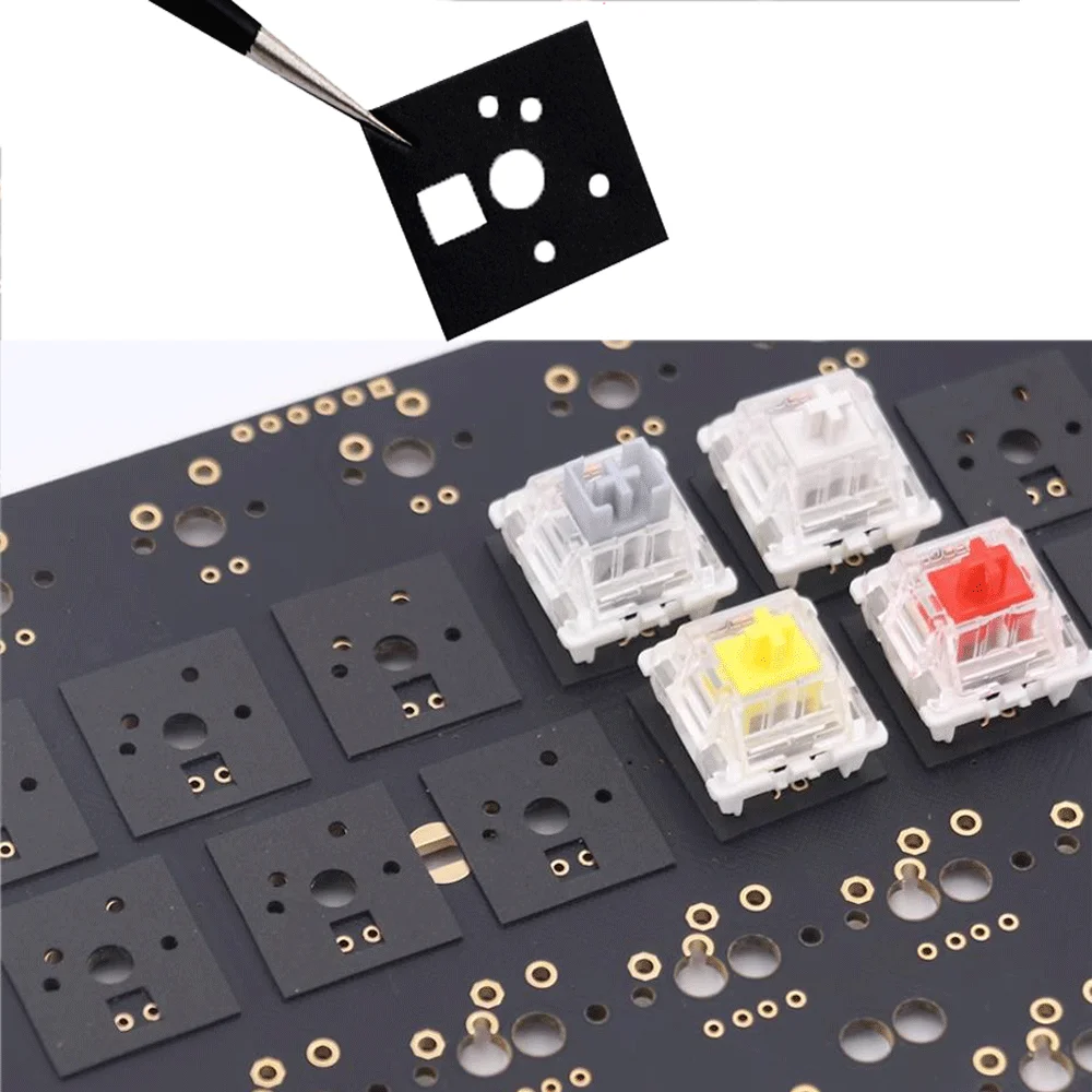 120PCS PORON PE EVA 패드 기계식 키보드 PCB 스위치 패드 스티커 폼 소재 가스켓 BM60 BM65 BM68 XD64 BM80 개선
