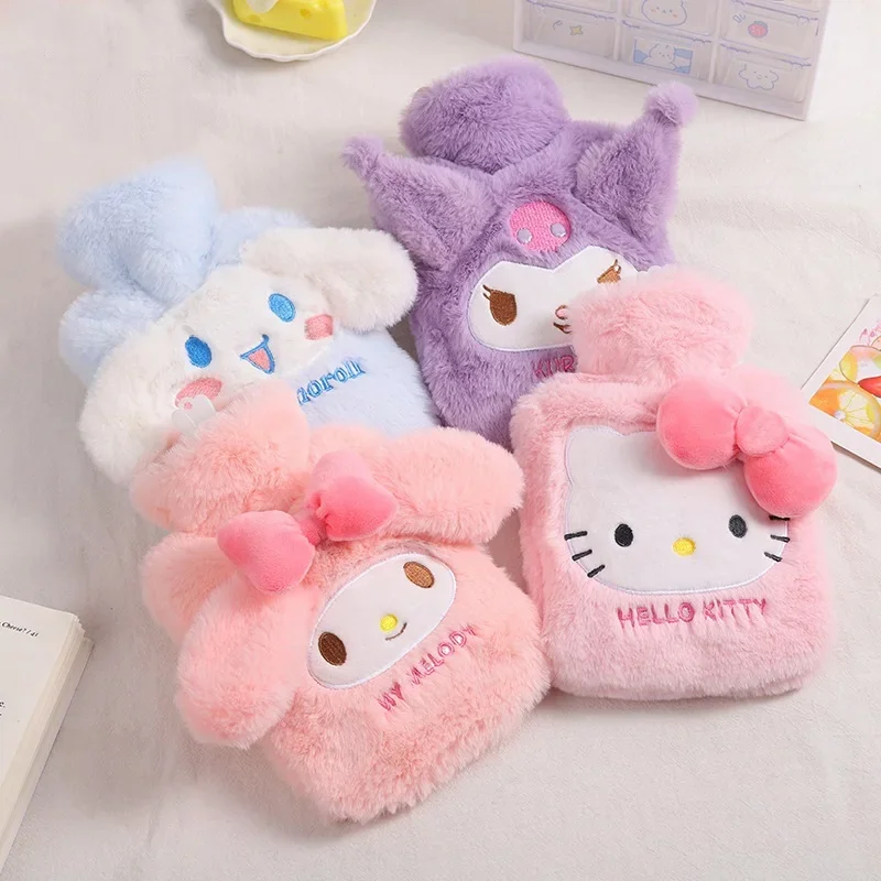 

Hello Kitty Hot Water Bottle Sanrio Kulomi Plush Hand Warmer Winter Cute Anime Kawaii Warm Artifact Halloween Gift
