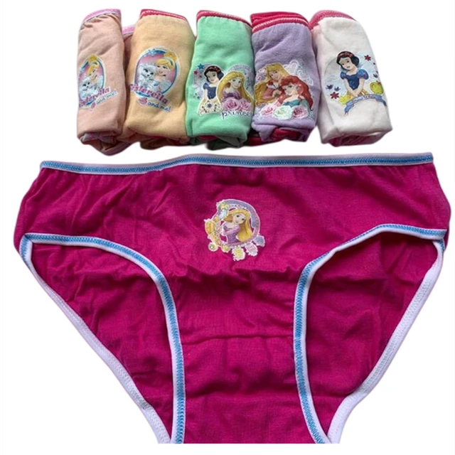 Disney Cartoon Kids Briefs Moana Elsa Sofia Design Cotton