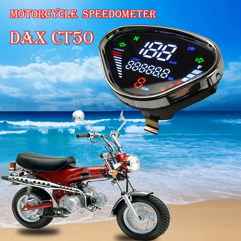 

Мотоцикл спидометр для HONDA DAX70 CT50 Jialing70 цифровой метр ЖК спидометр одометр тахометр дисплей