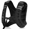 12lb Weight Vest with Reflective Stripe for Workout, Strength Training, Running, Fitness, Muscle Building, Weightlifting