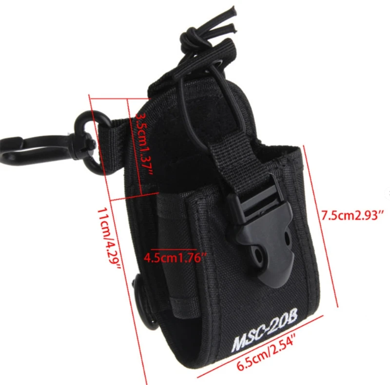Nylon Bag Holster Carry for Case TYT-BaoFeng UV-5R Walkie Talkie MSC-20B portable radio
