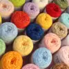 50g 2.5mm Chenille Yarn Ultra Fine Chenille Candy Yarn Woven Doll Glossy Velvet Edelweiss Crochet Knitting Sweater Wool Yarns 2