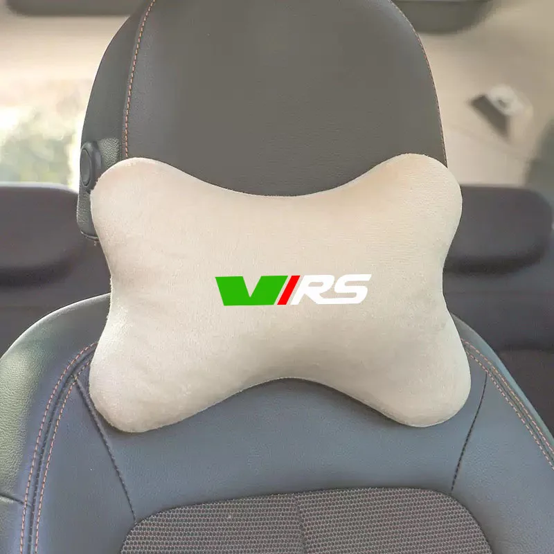 스코다 VIRS VRS RS 옥타비아 파비아 라피드 슈퍼브 루트 자동차 액세서리용 차량 헤드레스트 목 베개 안전벨트 어깨 패드