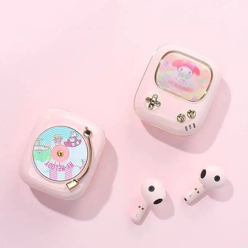 

Беспроводные наушники-вкладыши Sanrio Cinnamoroll Kuromi My Melody, Bluetooth, шумоподавление, спортивные, длительный срок службы батареи, подарок для девушки