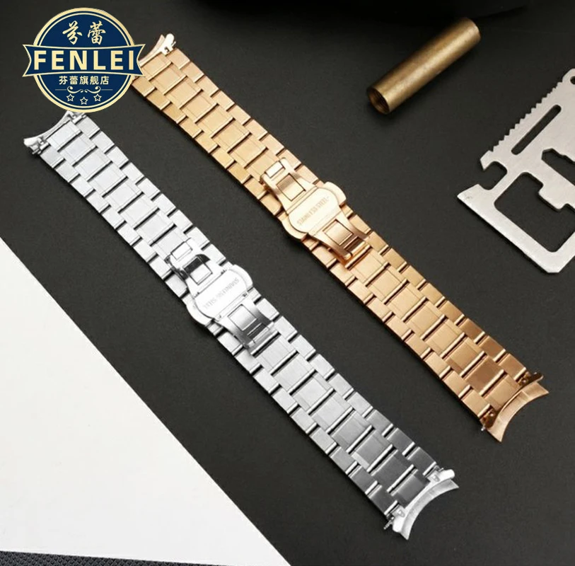 para Citizen Precision Steel Verband Bn0193 Bn0190 Ca0718 Curved Bracelet Mens Stainless Steel Ver Strap 22 mm Arc Silver Steel Band - Image 6