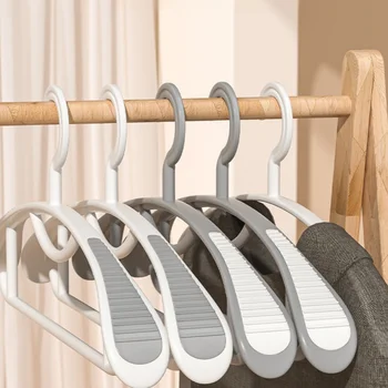 Appendiabiti antiscivolo per uso domestico, stendibiancheria in plastica con spalle spesse e larghe, utilizzato per appendere gli grossisti di vestiti 1