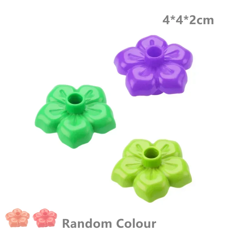 Outdoor Forest Building Block Set - Flower, Grass, and Tree Adornments for Kids
