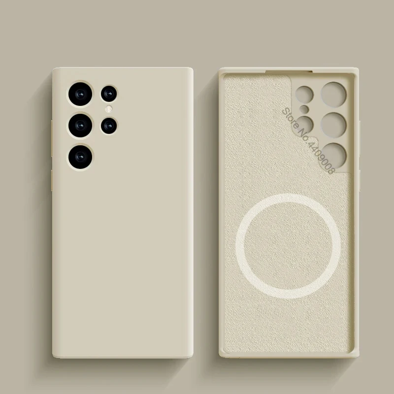 Enhanced Magnetic Liquid Silicone Case with Wireless Charging Capability