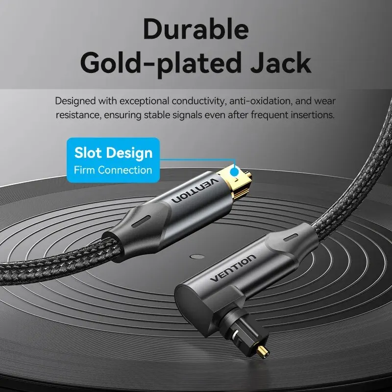 Vention Digital Optical Audio Cable Toslink SPDIF Coaxial Cable 1m 2m for Amplifiers Blu-ray Xbox 360 PS4 Soundbar Fiber