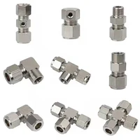 High Pressure 3/8" 9.52mm Non-Slip Lock Quick Connector Tee Elbow Straight Joint Nozzles Seat Misting System Fittings 1