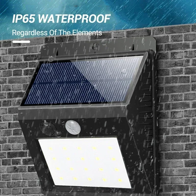 LED Solar Wall Light 1/2/3PCS Outdoor Solar Powered Motion Sensor Lights For Yard Garden Fence Garage Waterproof Street Lamp motion sensor light,led light,led wall lamp,wall light