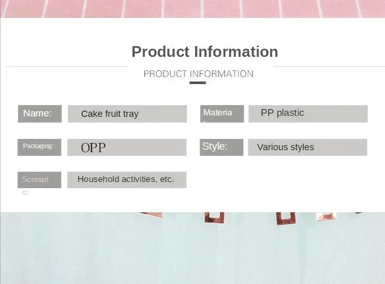 Description Picture 5 of itemCake Stand Birthday Cake Rack Display Cupcake Holder Snack Fruit Plate Wedding Party Tray Dessert Table Decoration Kitchen Tools