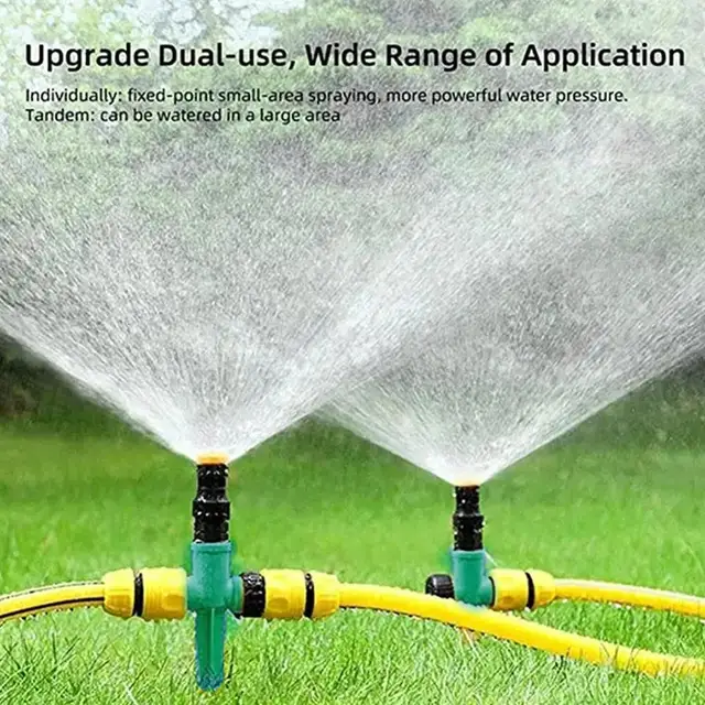 Garden Sprinkler 360° Rotation Irrigation Watering System Automatic Agriculture Lawn Farm Greenhouse Plant Watering Sprinkler