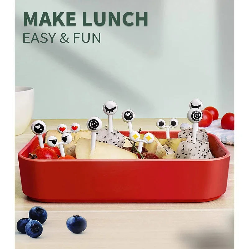 Animal Fruit Fork Set Cartoon Food Picks Snack Cake Dessert Food Stick Toothpick For Kids Bento Box Accessories Child Tableware fruit fork,food picks,food toothpicks